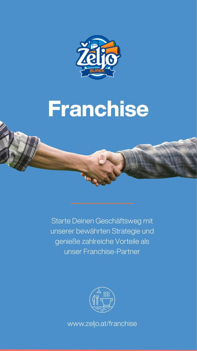 Titelseite des Željo-Franchise-Angebots